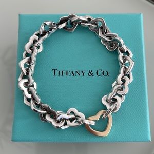 Tiffany & Co. All hearts bracelet 18k and SS